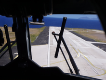 Landing in Saba