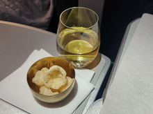Tantos! Cacio E Pepe puffed pasta chips (these are getting really old) and the Weingut Loimer, Lois Grüner Veltliner 2022 (very good!)