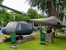 An ever present reminder of the Vietnam war outside the HCMC Museum 