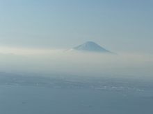 Nice shot of Mt Fuji just before landing 