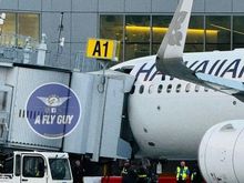 An airbridge collapsed at SFO and damaged this Airbus A320.  Is there any way we can blame this on Boeing?