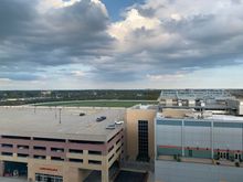 City view 1 king room 10th floor view towards racetrack and casino
