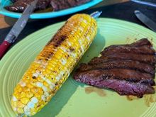 with corn on the grill 