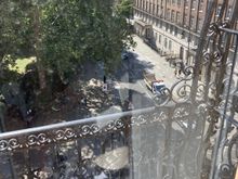 The view on the park at Russel Square