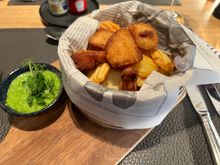 Fish & Chips from Euro’s Menu, i though Fish nuggets were for Kids 😂