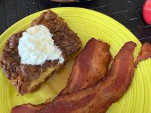 Baked it this morning and had it with bacon and fruit. 