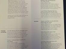 Last night’s menu (25/11) on BA56 JNB/LHR