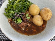 Venison bourginon very much enjoyed by the husband