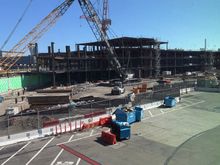 FG view - the photo doesn’t convey the height of the new construction