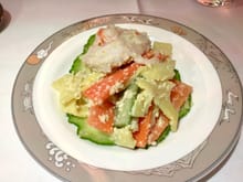 Shrimp and Vegetable with Pinenut Dressing 