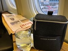 The new amenity kit was loaded. Same “robust” items inside…