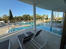 Outdoor area of the main pool