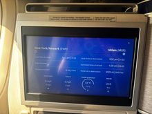The flight map actually said Milan was the destination all the way to takeoff! This corrected shortly after getting airborne, strangely. 