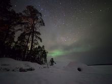 Our sledge excursion on Lake Inari