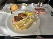 Second Meal service, Beef Filet with Asparagus