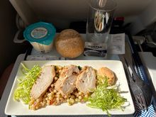 Smoked chicken with tabouleh, smoked paprika mayonnaise 