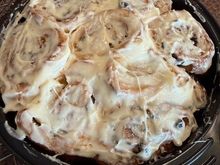 NYT recipe for no rise cinnamon rolls. Better than expected - not as “biscuity” as I thought they would be. 