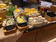 Breakfast buffet.