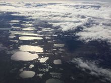 Tundra lakes on the North Slope