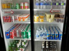 Swissport Lounge drinks.