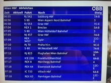 Real-time OBB departures in the elevator

