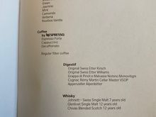 Tea/Coffee Menu