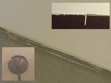 Some examples of bad painting in different places across the room