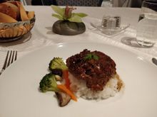 Japanese style hamburger. Tasty !
