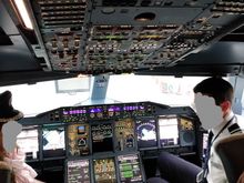 A380-800 G-XLEE Cockpit