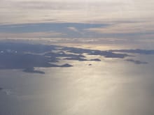 Cook's strait, view on the south island