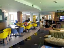 Bar area in the spacious ground floor of the hotel