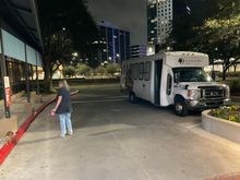Doubletree operates its own shuttle bus to all medical providers