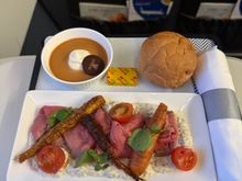 Roast beef salad. Other option broccoli and chickpea salad 
