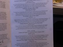 Wine menus. Food menu covered in the above post. 