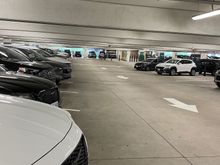ES is on the left (sorry for the poor pic). Notable mention is a CT4 hidden between SUVs in the Pic. The Jeep GC appears to been just a single row 
