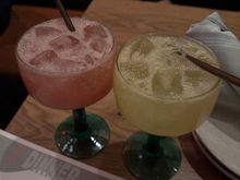 Complimentary welcome drinks at the restaurant.