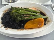 Salmon. Apparently ok, but again terrible presentation. 