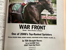 This was from War Front’s first year at stud, he earned his way up to the $200-250K range he was for many years 