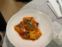 My wife had the pasta. Pretty straight forward and not spicy despite the chili oil. 