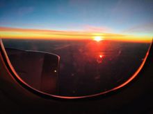 And a mid-flight sunrise