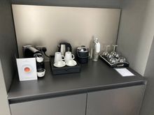 As a suite, comes with coffee machine 