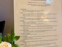 Kind reminder of club lounge’s etiquette 