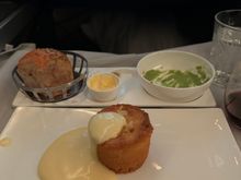 The Cherry & Almond pudding was lovely (not quite a perfect as the second service), but a lovely end to the meal and after a glass of port I managed to grab some sleep.