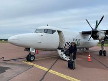 My steed for the day. I always found interesting how upright F50 looks compared to the rounded ATR and pointy but downwards Dash 8.