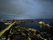 The view is amazing even with the moody weather.