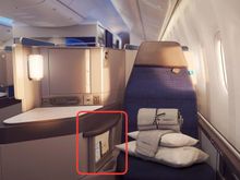 Odd number window seat. 