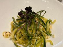 Courgette, feta and Aleppo pepper - nice and refreshing though next time I’ll ask for a lemon wedge to give it a bit of acidity 