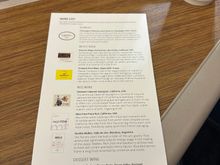 The current tcon wine list. It is improving (same with international J). 

