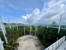 Circular elevated walk-way on the summit 