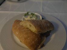 Sirloin steak sandwich - dry on top soggy underneath